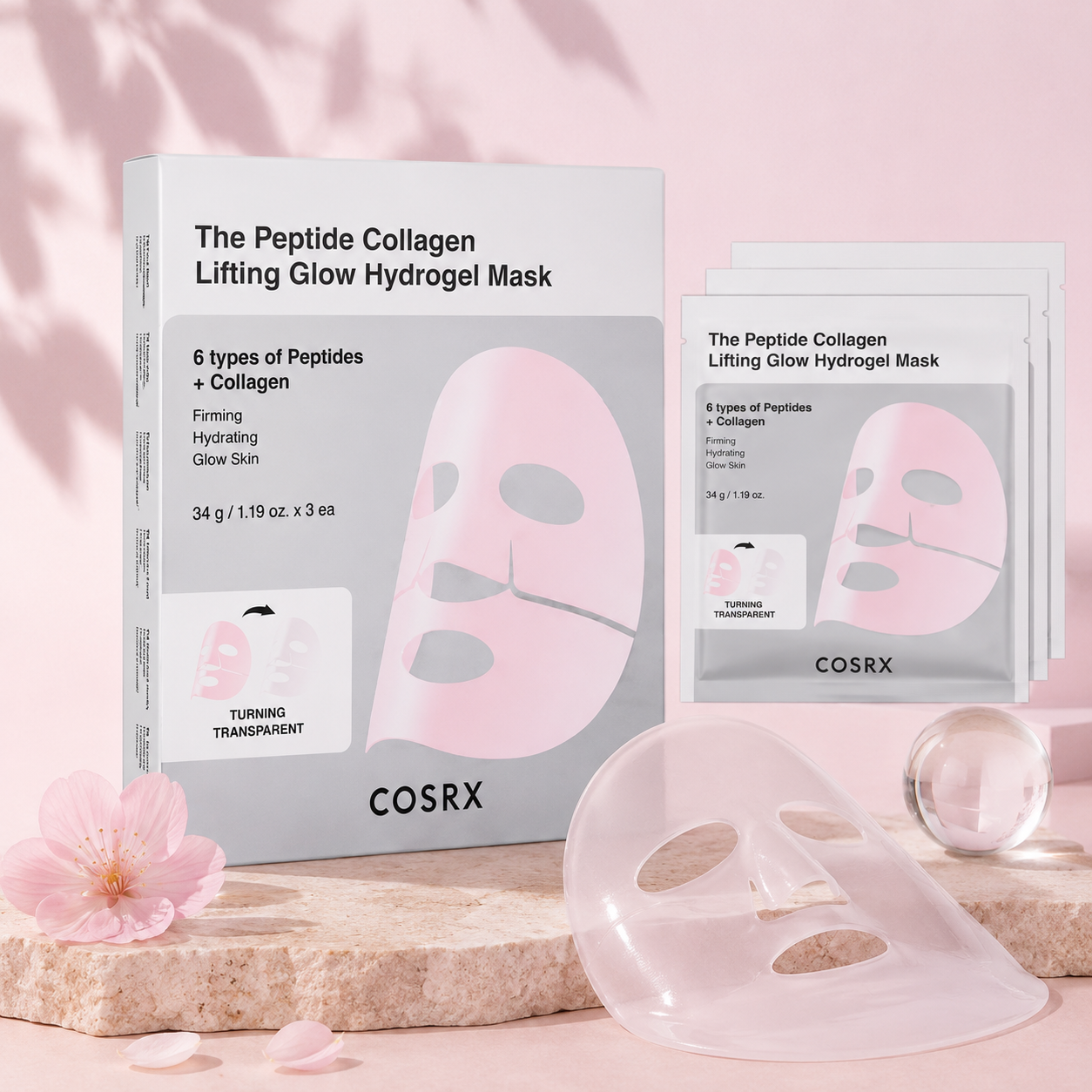 🩵 COSRX Peptide Hydrogel Mask