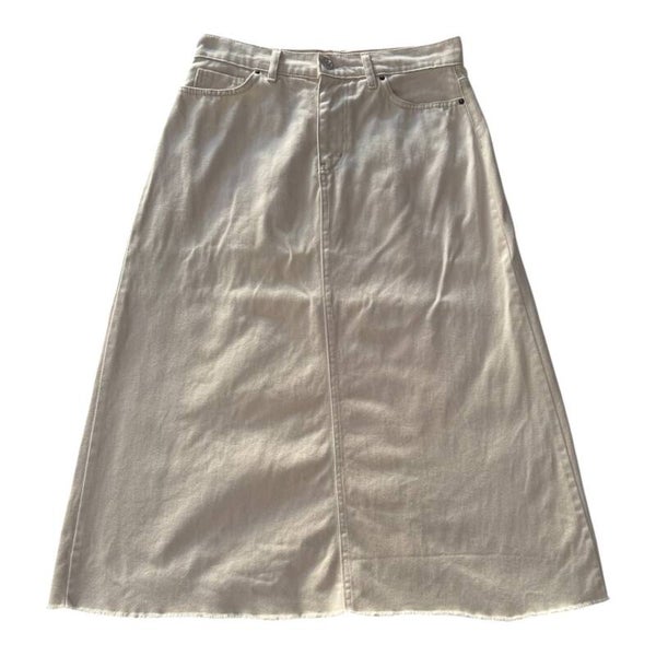 Jupe en jean beige