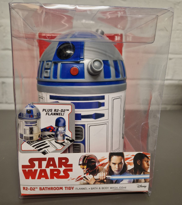 Disney Star Wars R2-D2 Bathroom Tidy Gift Set C3PO Flannel Bath & Body Wash
