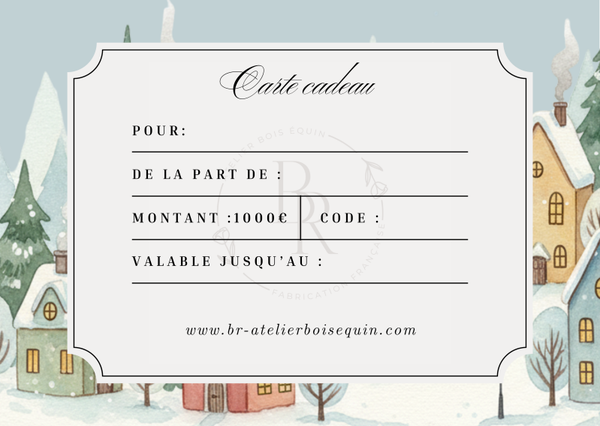 Carte cadeau édition "Hiver 2025" (1000€)