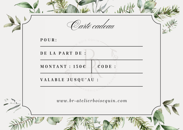 Carte cadeau édition "Hiver 2025" (150€)