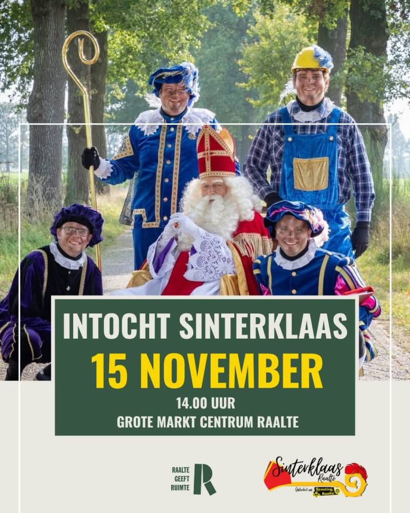 Intocht Sinterklaas Raalte 15 nov 2025