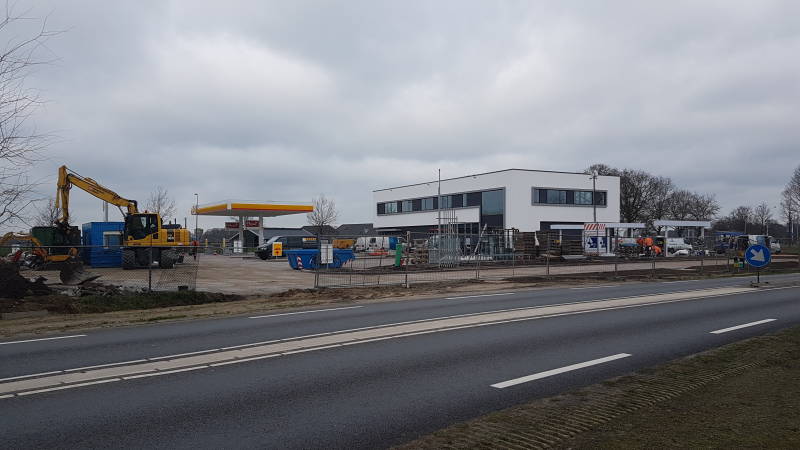 Bouw tankstation N348 Raalte