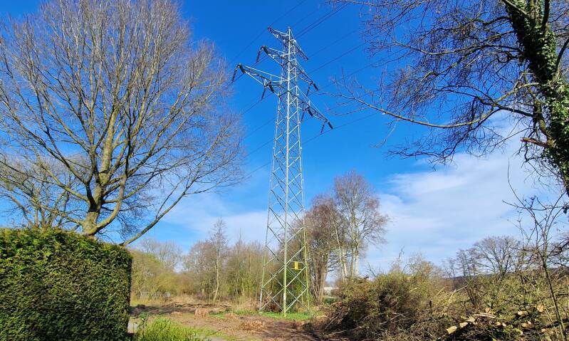 Hoogspanningsmast in Raalte