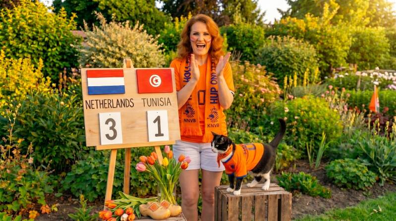 WK Voerbal Nederland 3 Tunesie 1