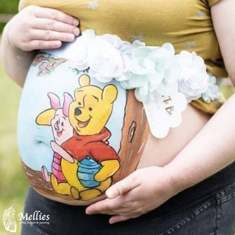 Buikschildering Nijmegen winnie de poeh