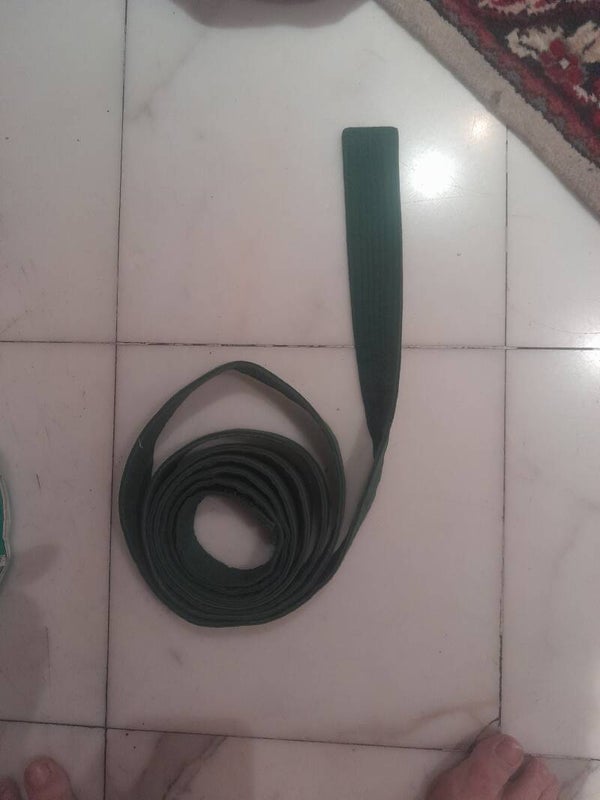 cintura verde di papà di quando praticava Tae Kwon Do