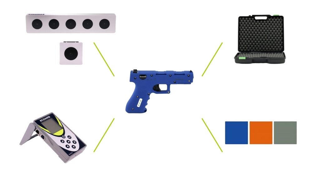 P3-E optical pistol set (with ELT550 target and Ecoaims Display)