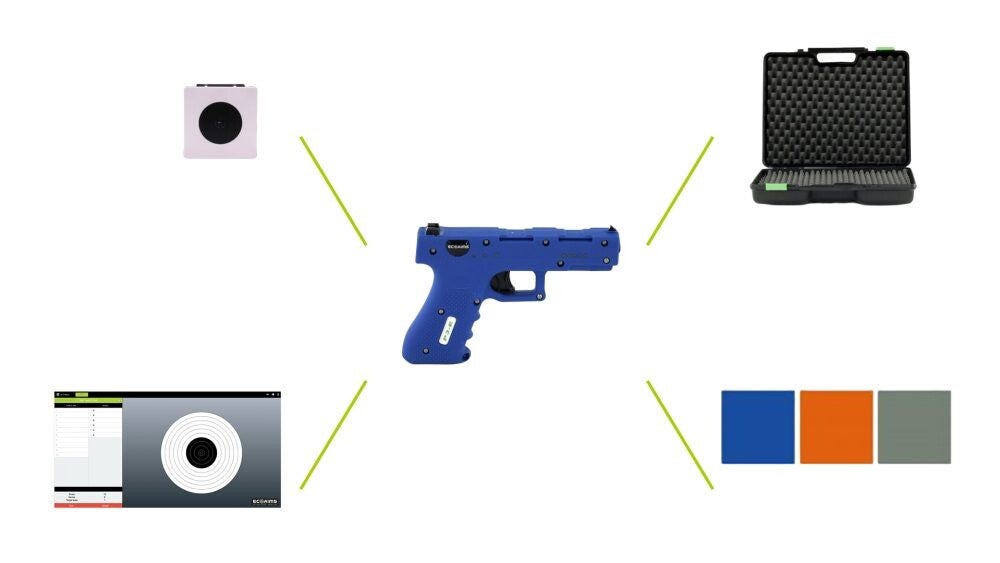 P3-E optical pistol set (with TAR-100/60L target and PC Software)