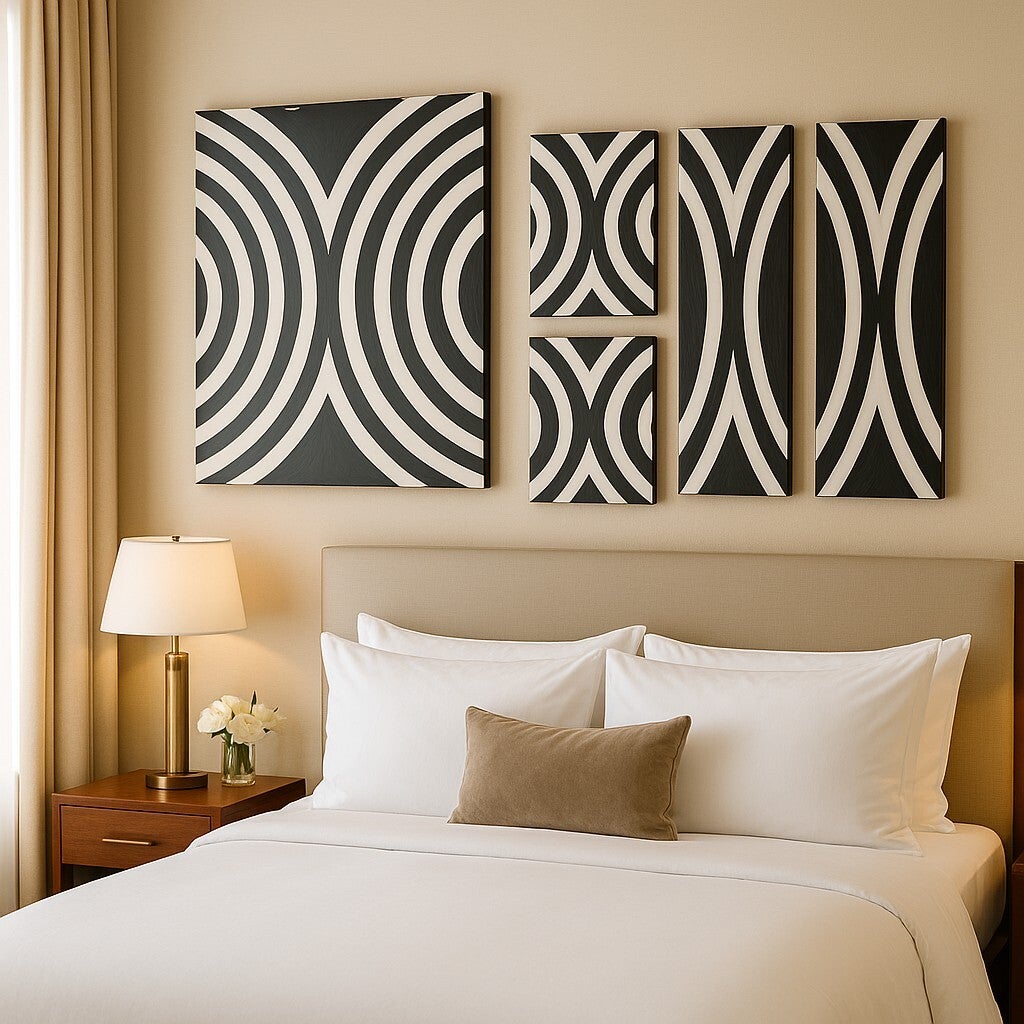 Imigongo Black&White Shields