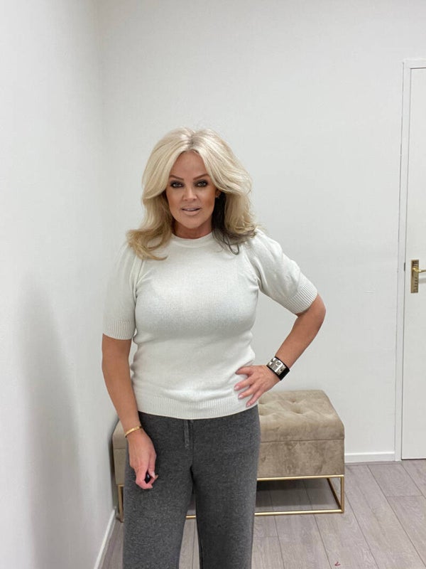 Knit top soft off white