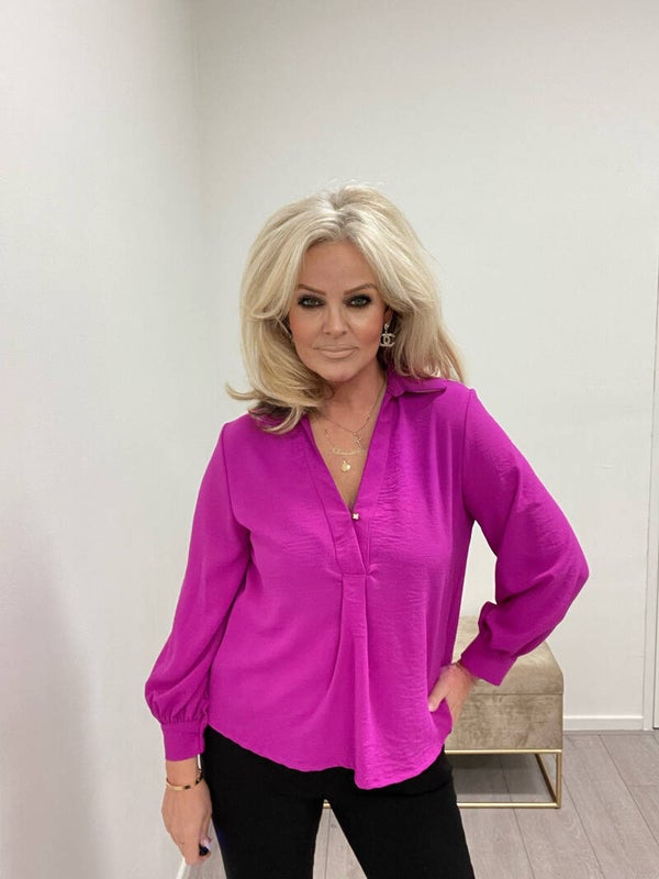 Blouse classic magenta