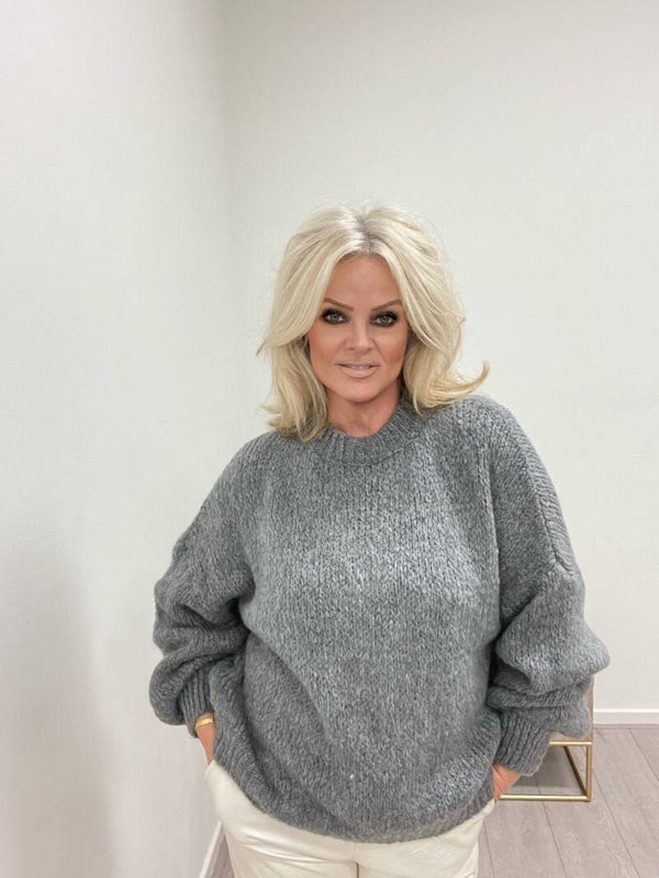 Gebreide sweater grey