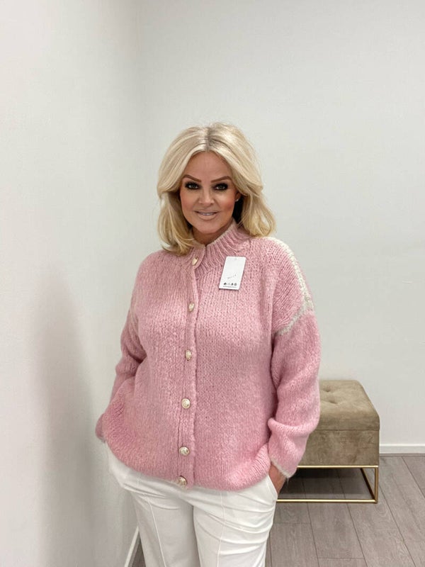 Cardigan Lana pink 100
