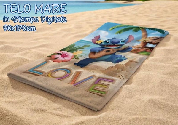Telo Mare in Microfibra Stampa Digitale 3D 90x170 cm –