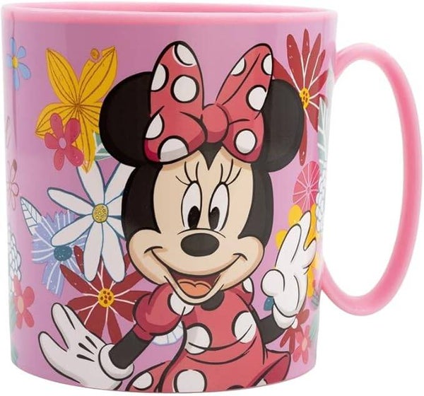 Tazza Bicchiere in plastica 350ml per Microonde con manico Bambini colazione BPA-free