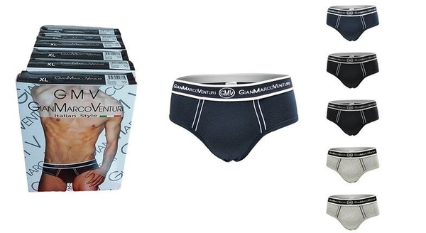 Slip uomo GMV in cotone elast. Cf da 6 Pz