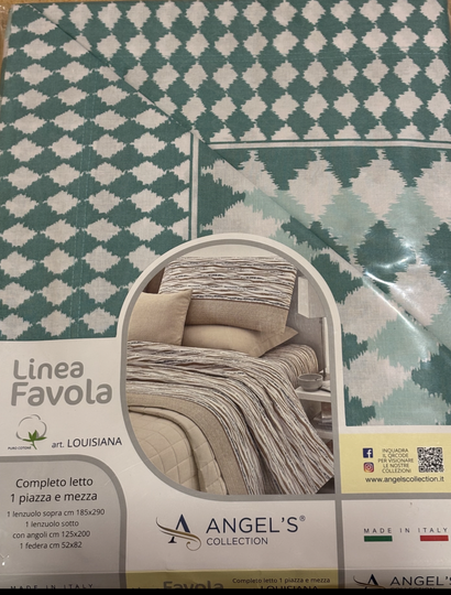 Set Letto 1 Piazza E Mezza DEMONA - Cotone 100%, Tinta Unita, Ipoallergenico - Foto 4