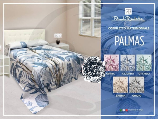 Copriletto Matrimoniale “Palmas” – Renato Balestra