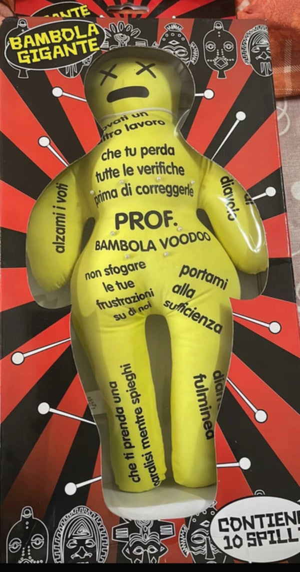 🎃 Bambola Voodoo Gigante per Prof – Speciale Halloween 🎃