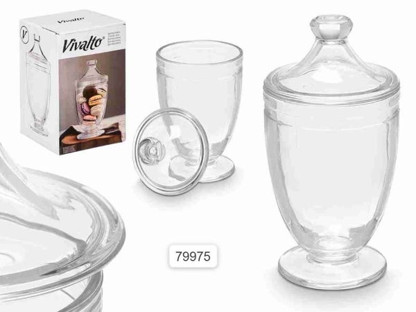 Porta Bon Bon in Vetro Vivalto – Bomboniera con Tappo 1.15L