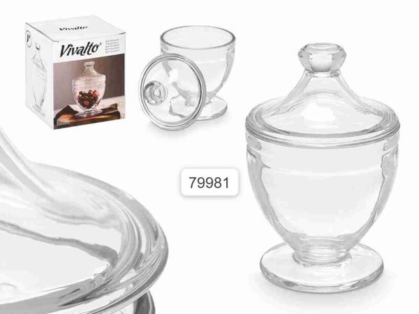 Bomboniera in Vetro Vivalto – Porta Bon Bon con Coperchio 750 ml