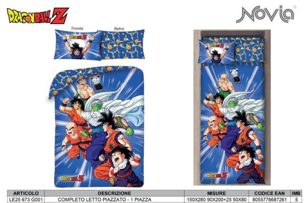 Completo Letto Singolo Dragon Ball Z – 100% Cotone