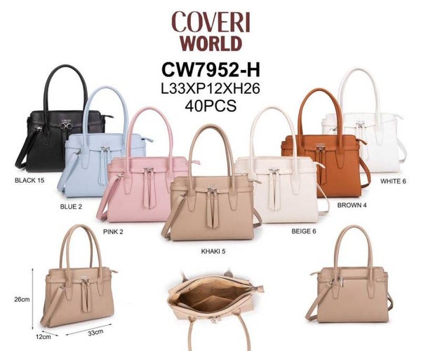 Borsa Donna COVERI WORLD CW7952-H – Linea Elegante con Doppio Manico