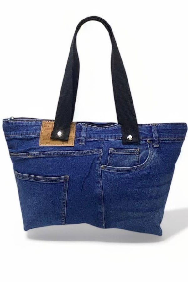 Borsa Donna in Jeans – Modello Casual Chic con Manici Lunghi