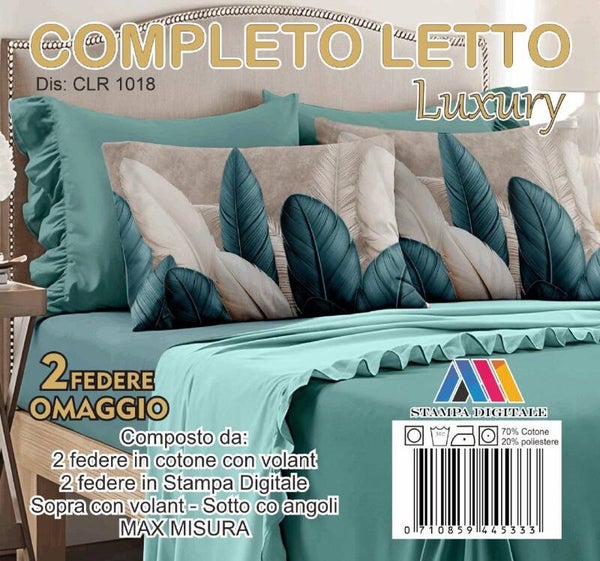 Completo Letto Matrimoniale Luxury – 4 Federe Omaggio | Master’s House | Stampa Digitale