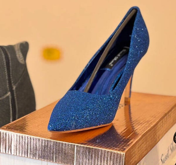 Décolleté blu da donna – Brillantinate | Taglie 36-40