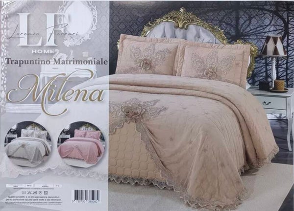 Trapuntino Matrimoniale Milena – Eleganza e Raffinatezza per la Tua Camera da Letto