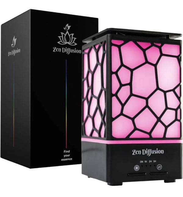Zen Diffusion – Diffusore Di Oli Essenziali Con Umidificatore 7 LED Rilassanti