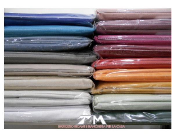 COLORATISSIMI LENZUOLO DI COTONE TINTA UNITA BASIC