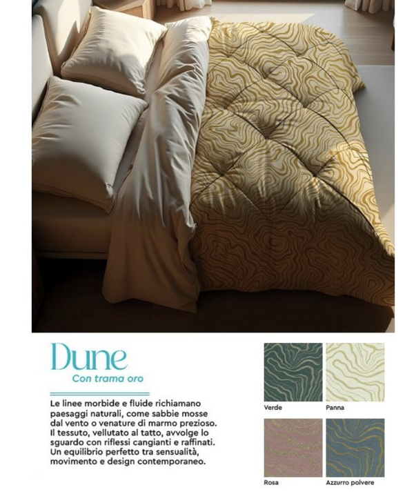 DUNE TRAPUNTA TESSUTO JACQUARD IN VELLUTO COLLEZIONE VELVET DREAMS