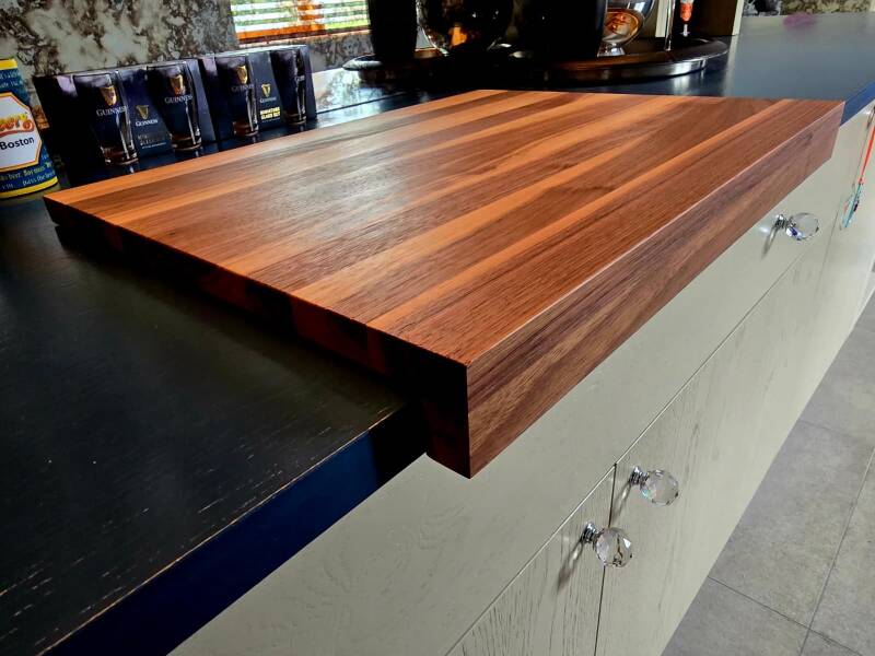 Custom walnut cutting board