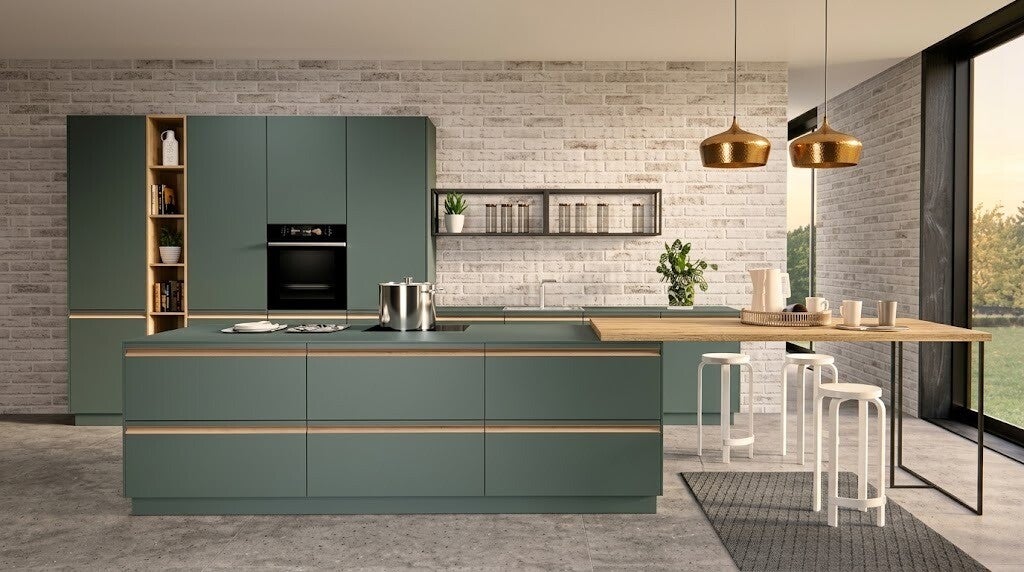 Evoke Green kitchen