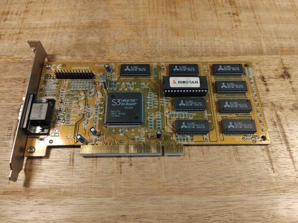 Biostar | S3 Virge/DX Onboard | 4MB SDR | VGA | PCI