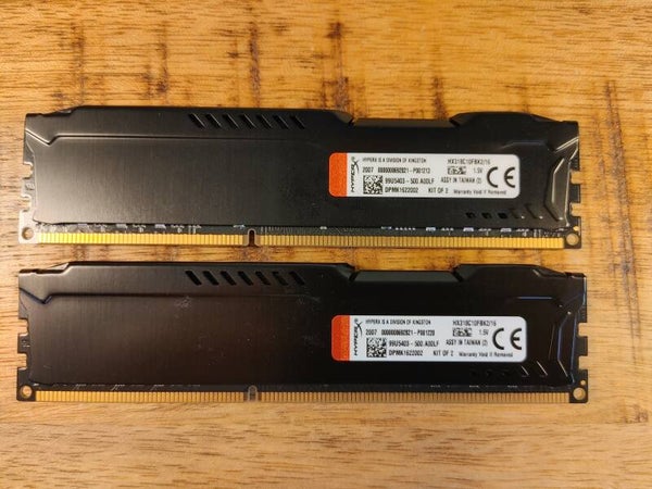 HyperX Fury Black 16GB DDR3 | Set van 2x 8GB | 1866Mhz | 1.5V