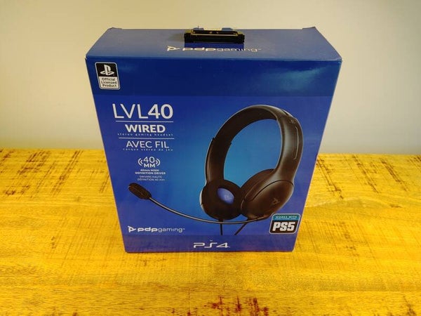 PDP LVL40 Wired Stereo Gaming Headset voor PS4/PS5.