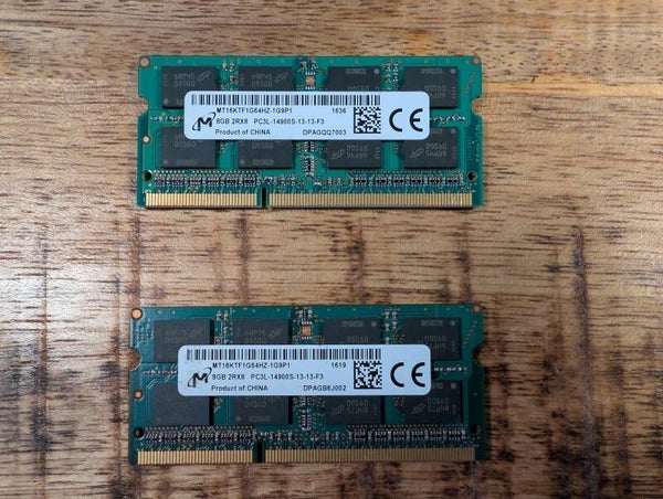 Micron | 16GB DDR3L | Set van 2x 8GB | 1866Mhz | 1.35V