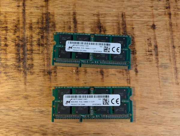 Micron 16GB DDR3L | Set van 2x 8GB | 1600Mhz | 1.35V