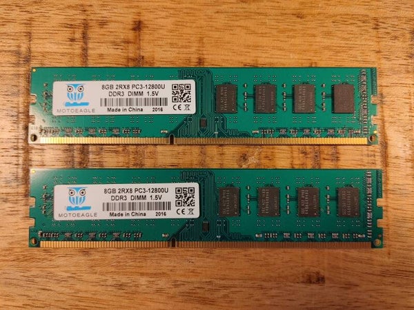 Motoeagle 16GB DDR3 | Set van 2x 8GB | 1600Mhz | 1.5V