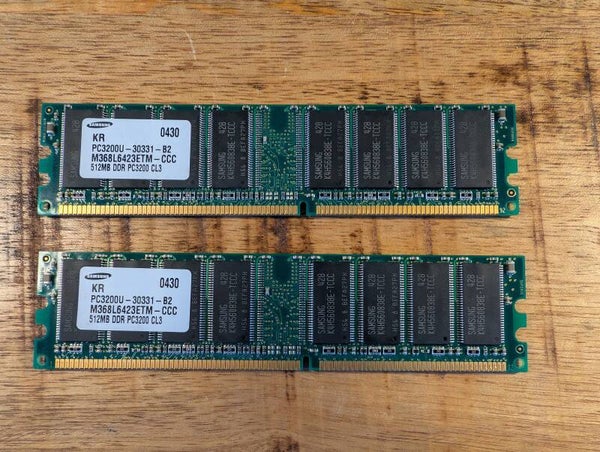 Samsung | 1GB DDR-RAM | Set van 2x 512MB | 400Mhz