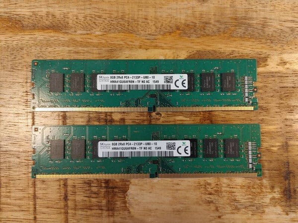 SK Hynix 16GB DDR4 | Set van 2x 8GB | 2133Mhz | 1.2V