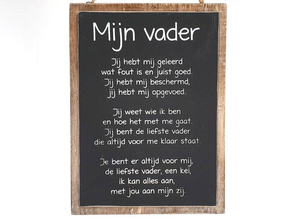 Mijn vader, mijn moeder, mijn broer, mijn zus, mijn zoon, mijn dochter