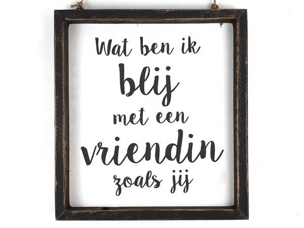 Blij met een vriendin zoals jij