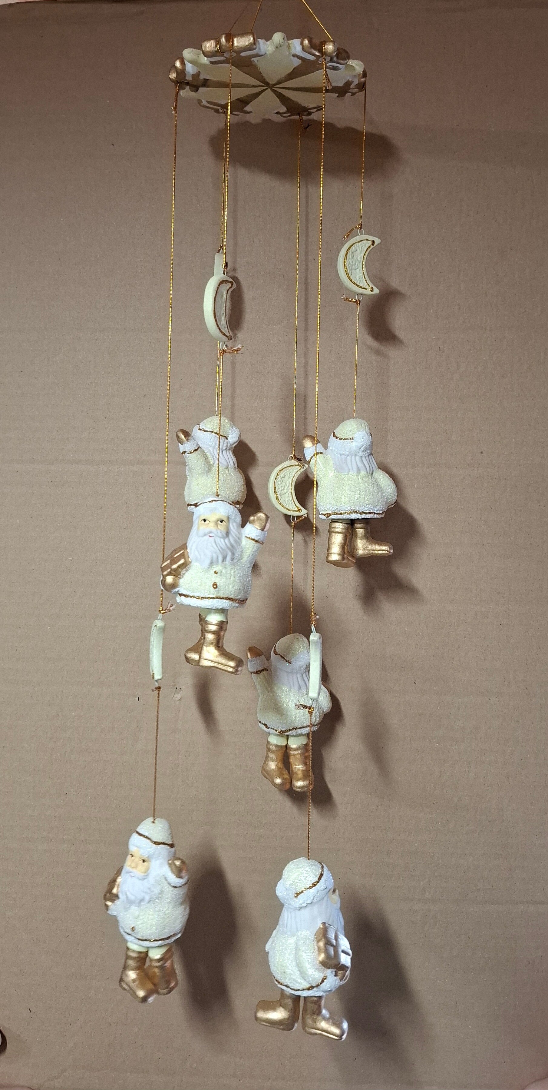 Mobile met Kerstmannetjes