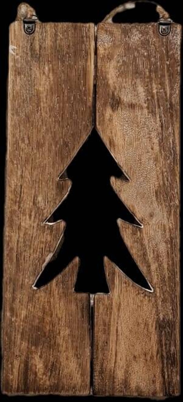 Plankje uitsnede kerstboom