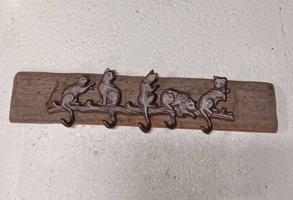 Kapstok met katten